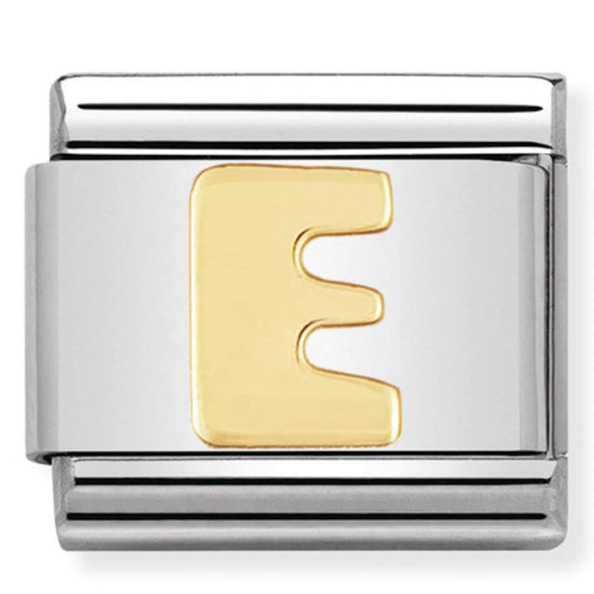 Nomination Gold Letter E