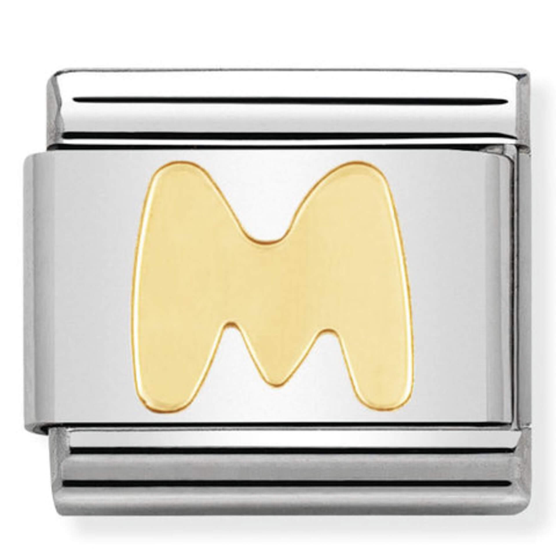 Nomination Gold Letter M