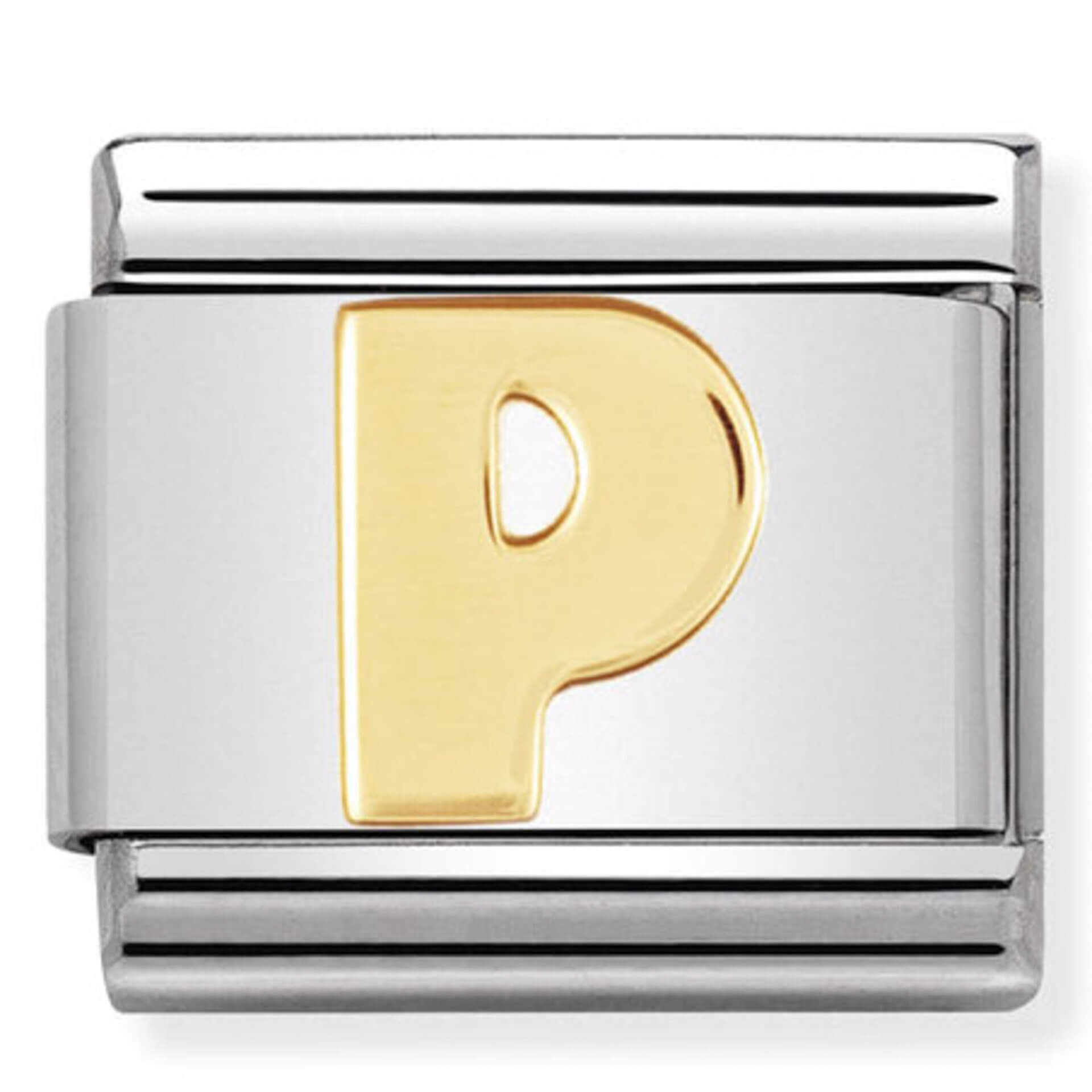 Nomination Gold Letter P