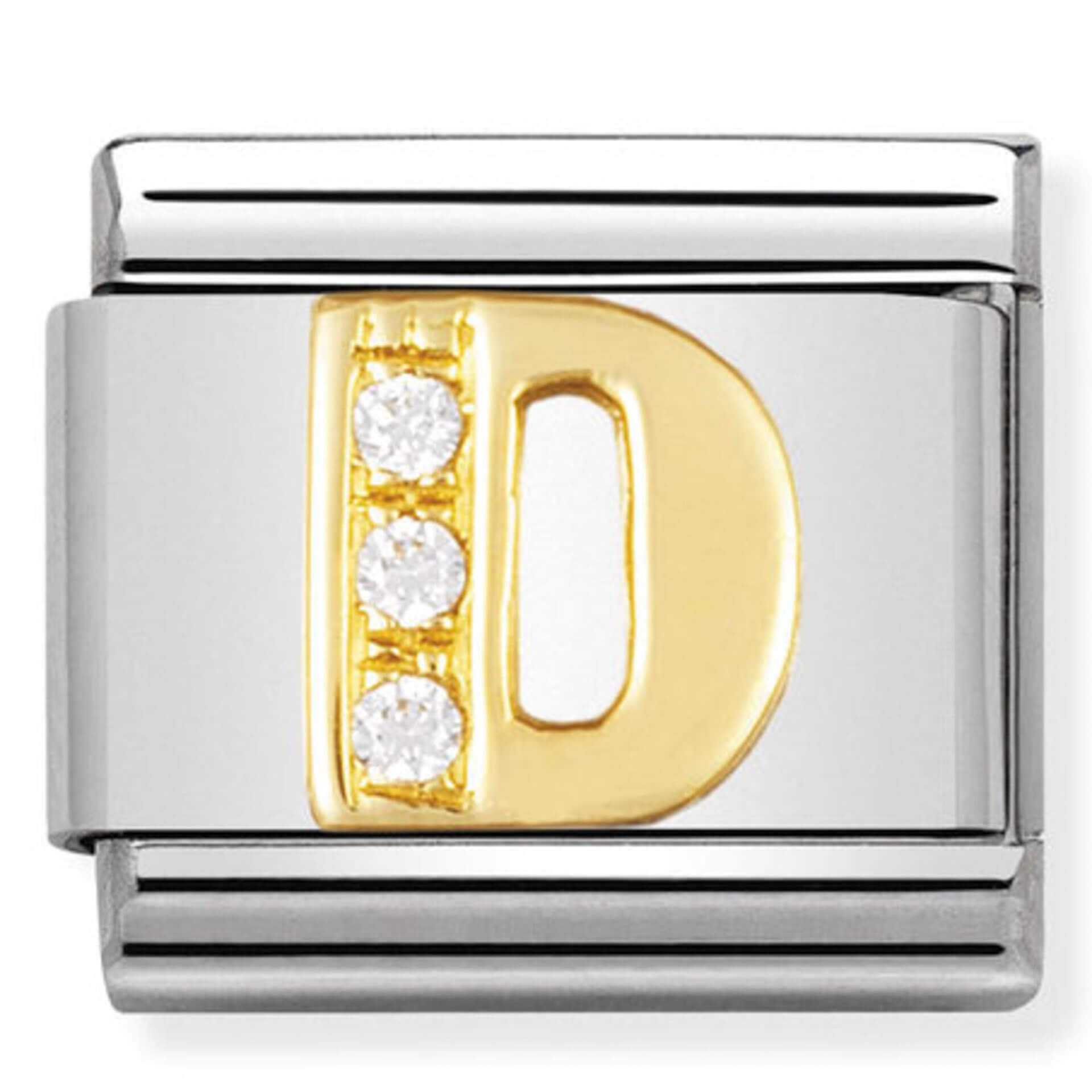 Nomination Gold Letter D