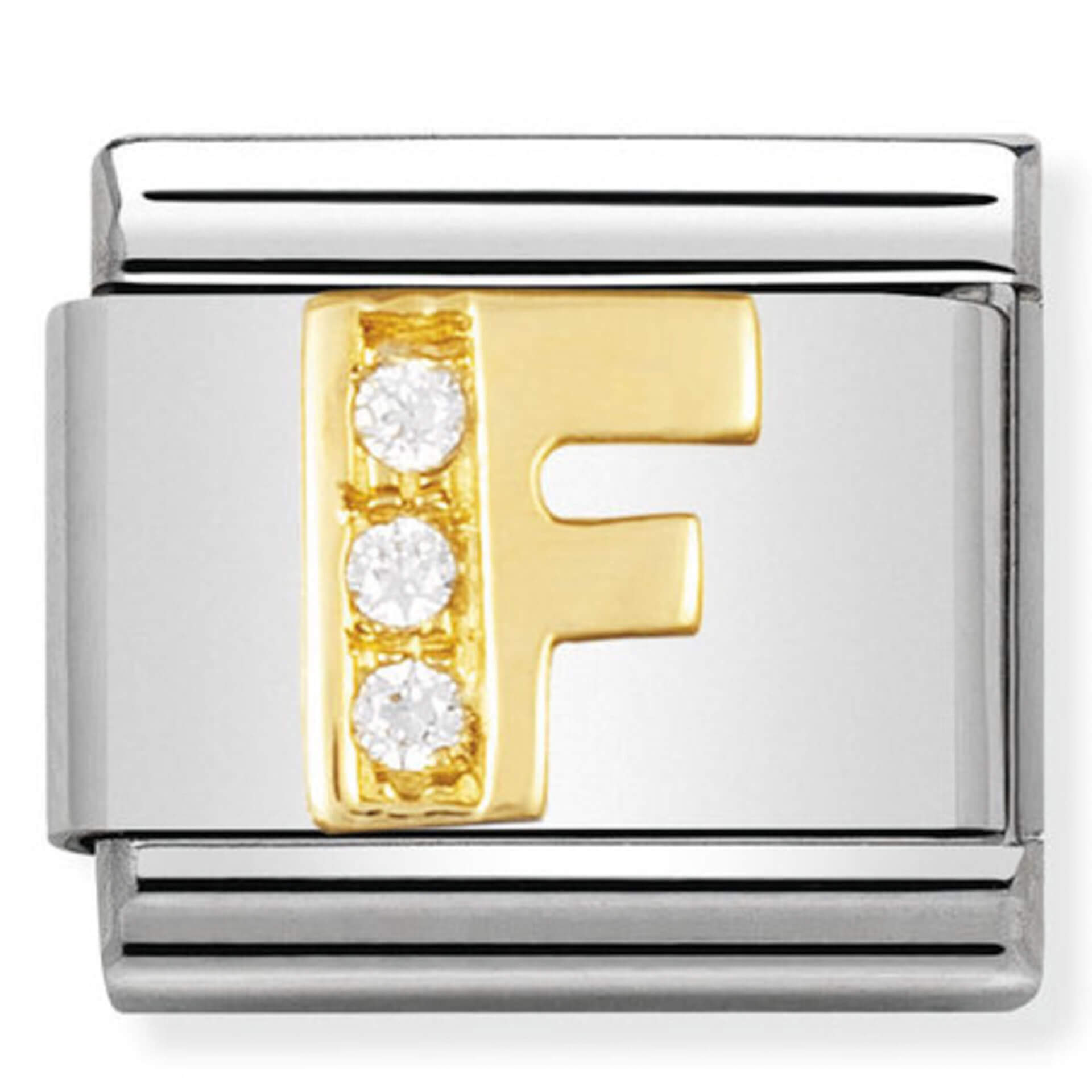 Nomination Gold Letter F