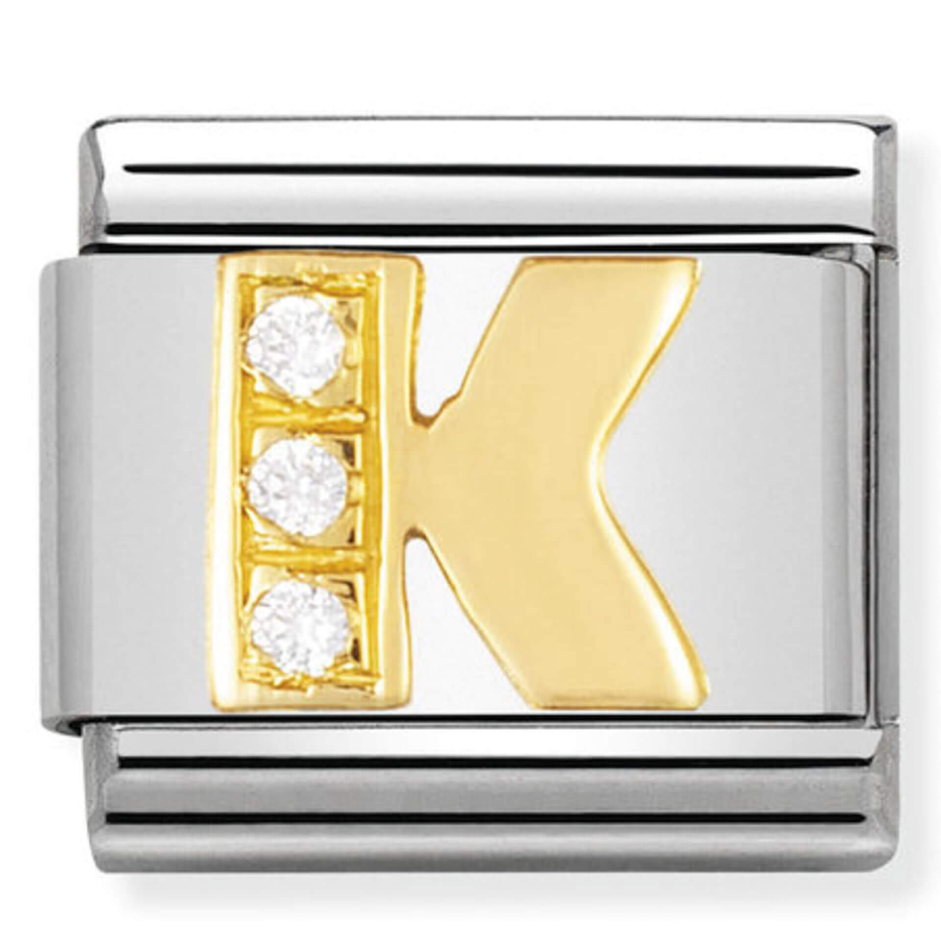 Nomination Gold Letter K