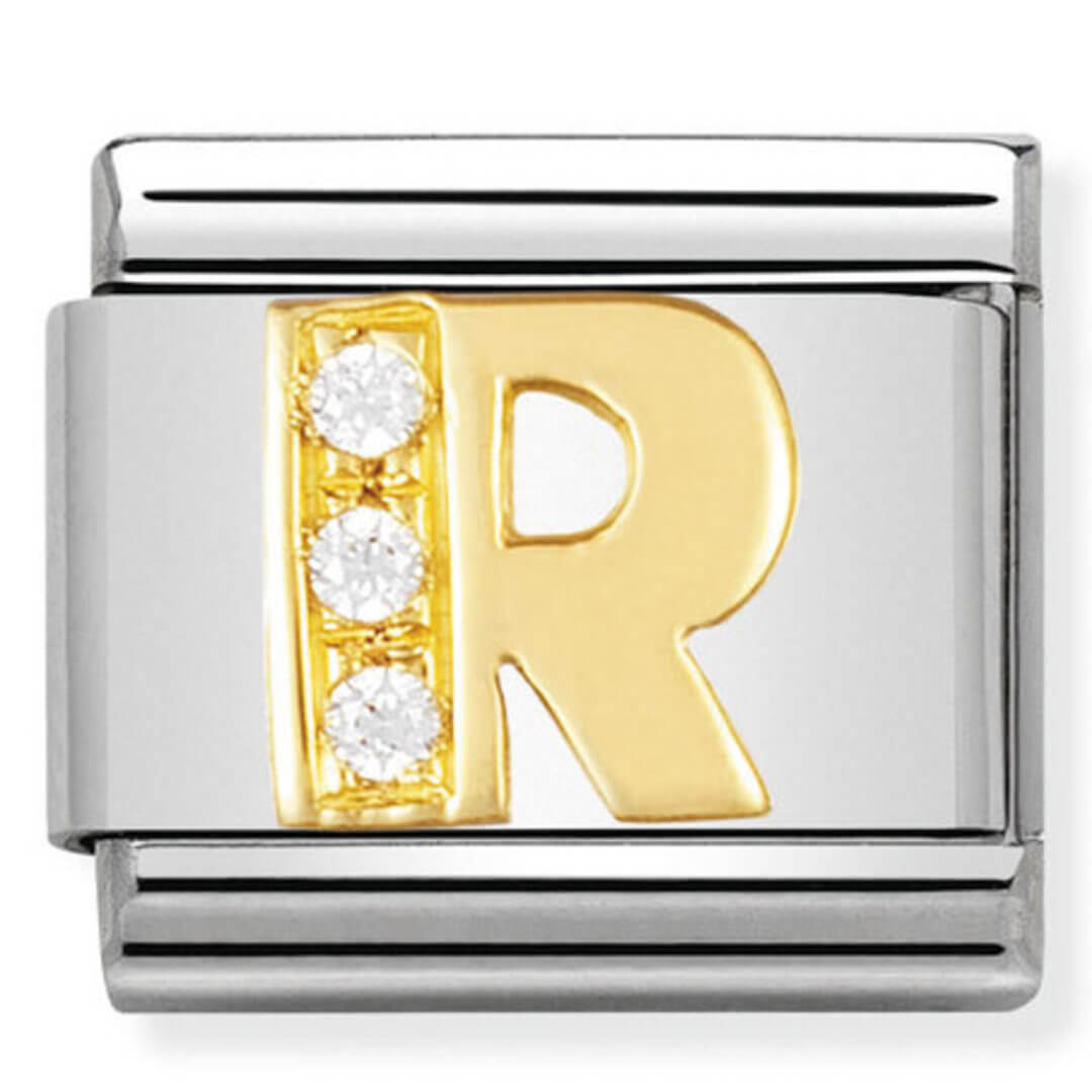 Nomination Gold Letter R