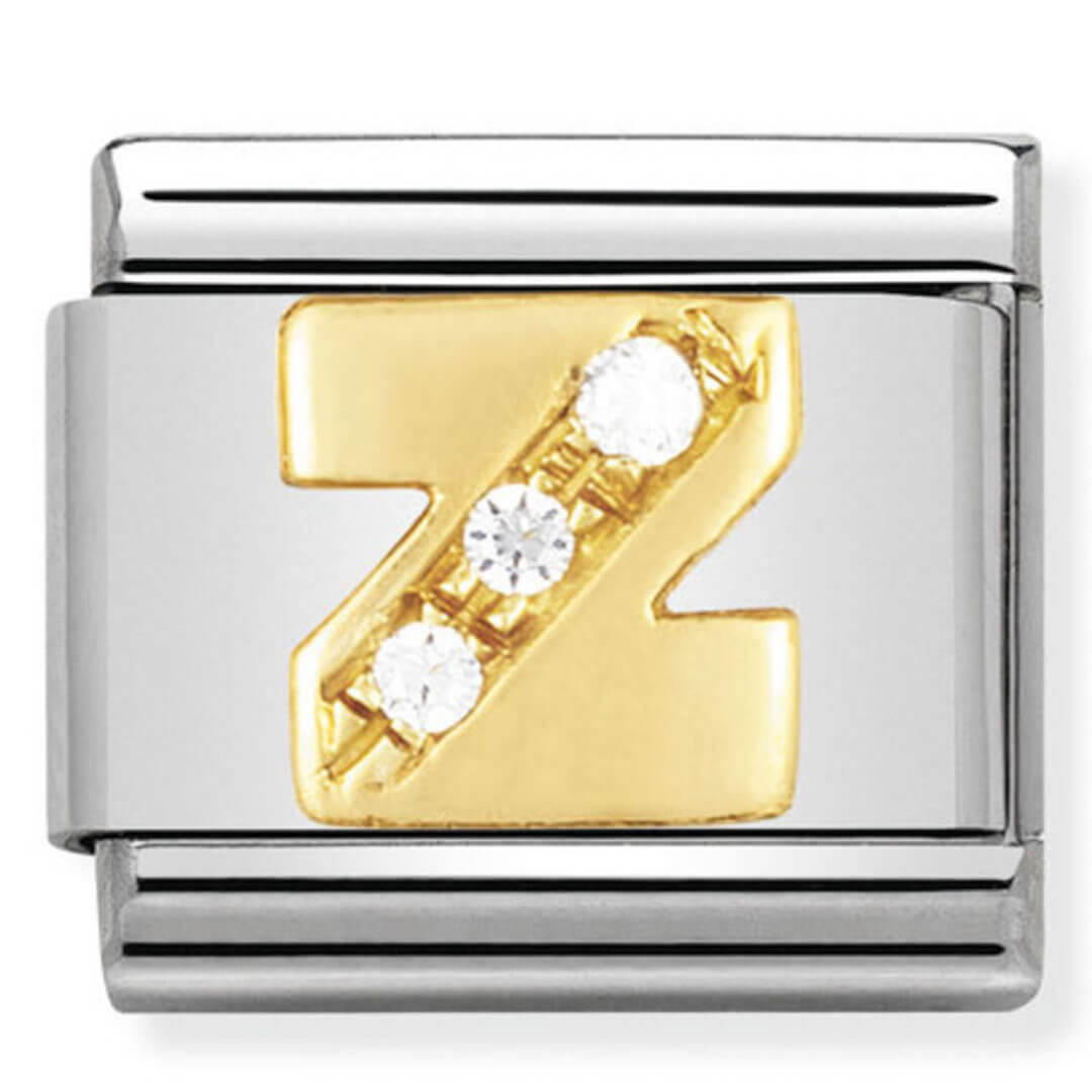 Nomination Gold Letter Z