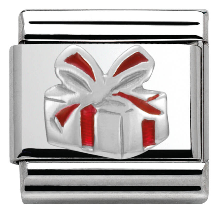 Nomination Silver Christmas Present Charm