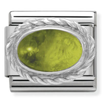 Nomination Silver Peridot (Birthstone of August)