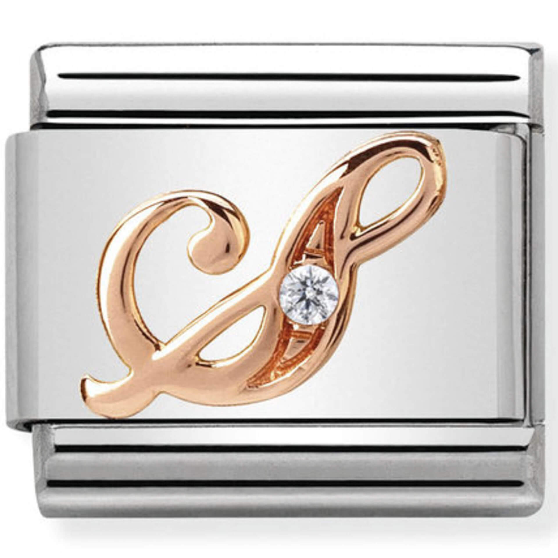 Nomination Rose Gold Letter "A"