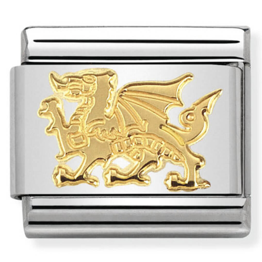 Nomination Gold Welsh Dragon