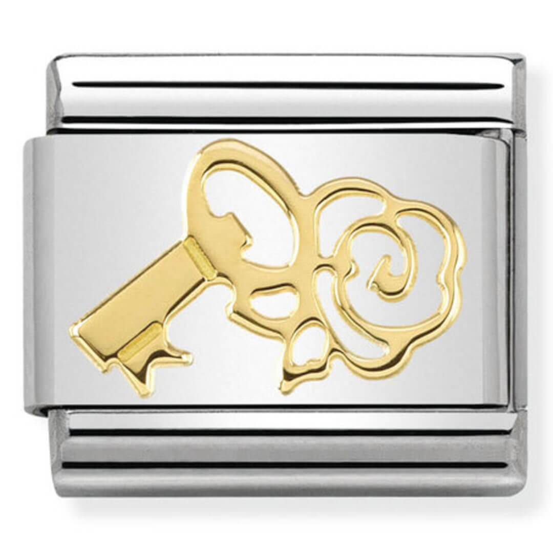 Nomination Gold Key With Rose