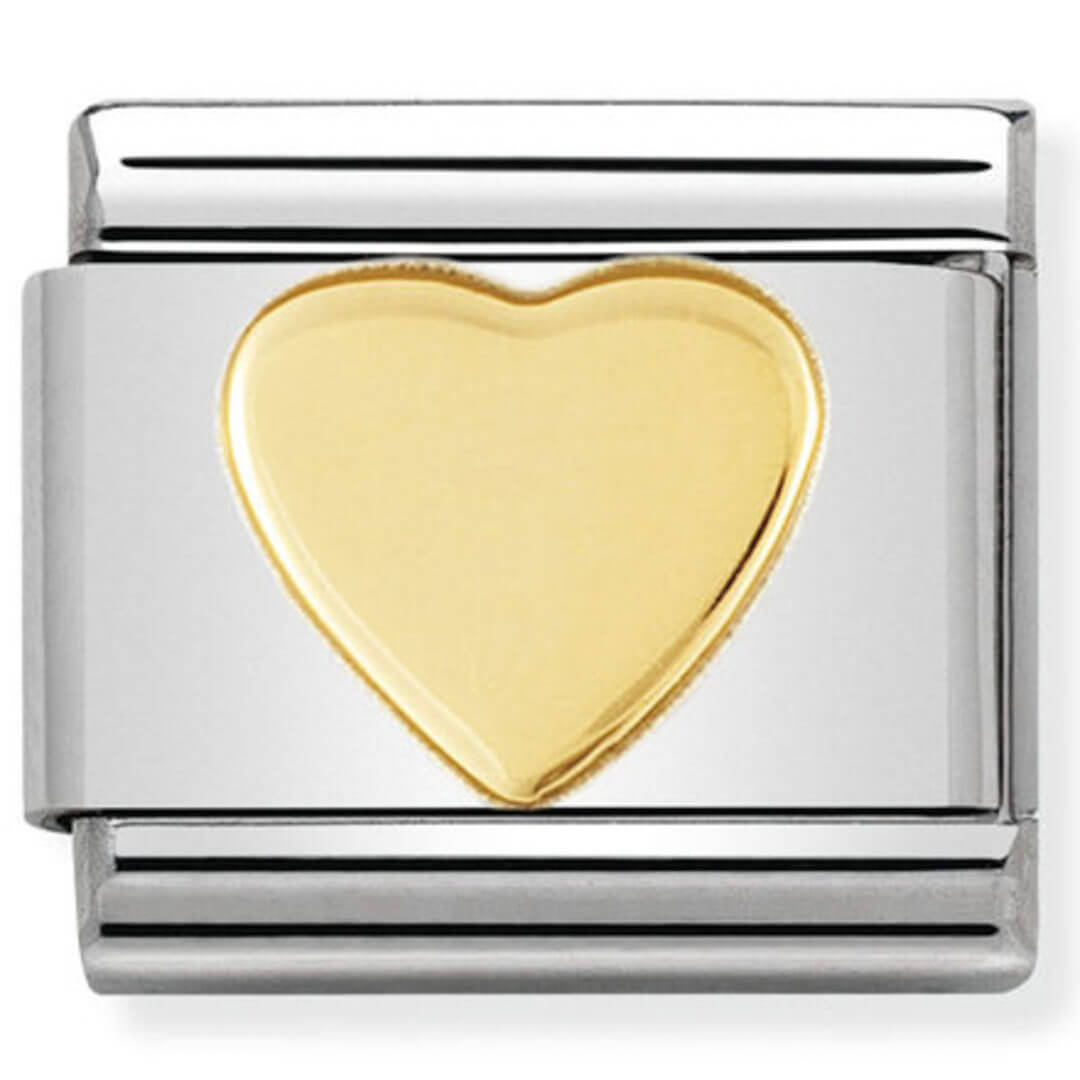 Nomination Gold Raised Heart