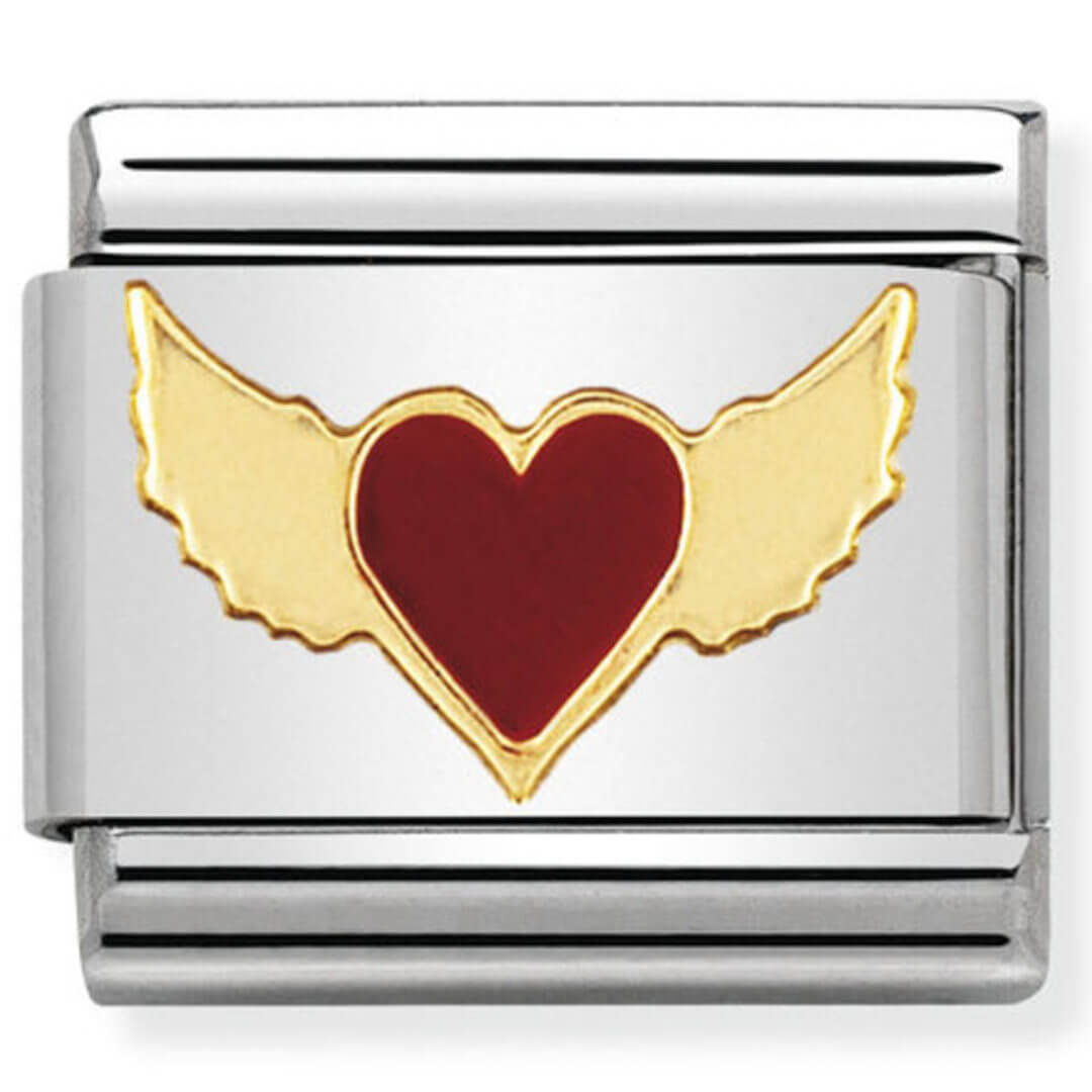 Nomination Gold Raised Heart