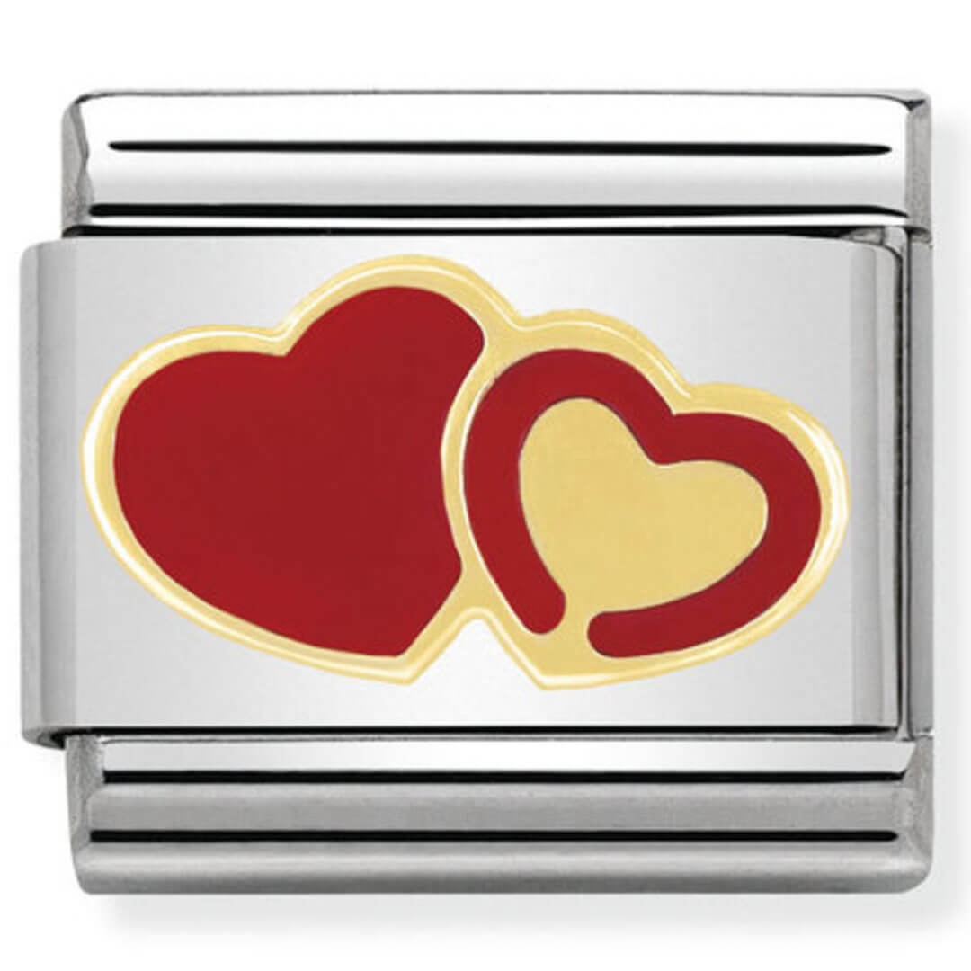 Nomination Gold Raised Heart