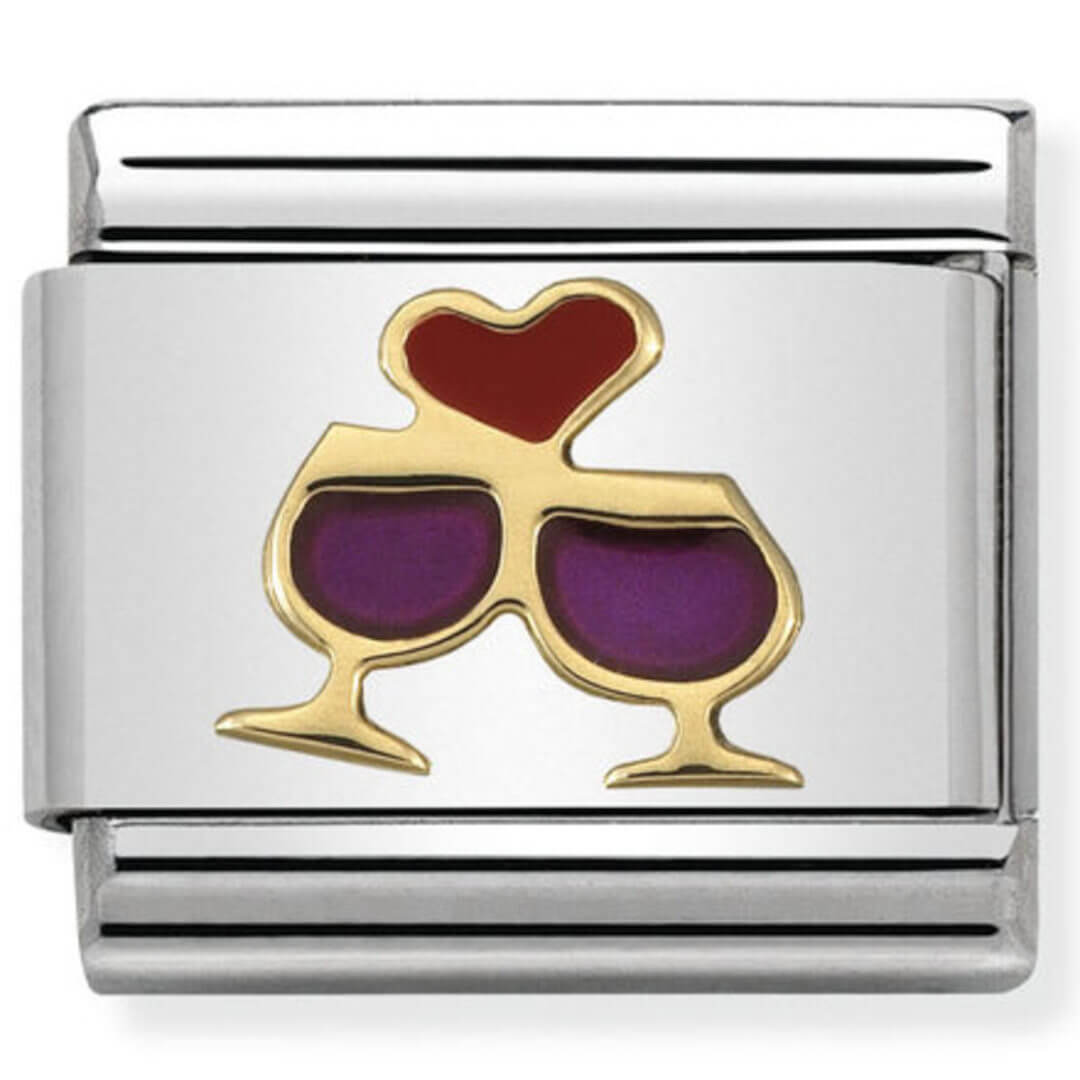 Nomination Gold Glasses with Heart
