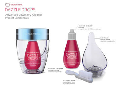 Dazzle Drops Advanced Jewellery Cleaner by Connoisseurs