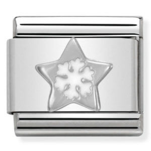 Nomination Silver Star with Snowflake