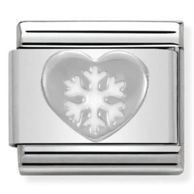 Nomination Silver Star with Snowflake