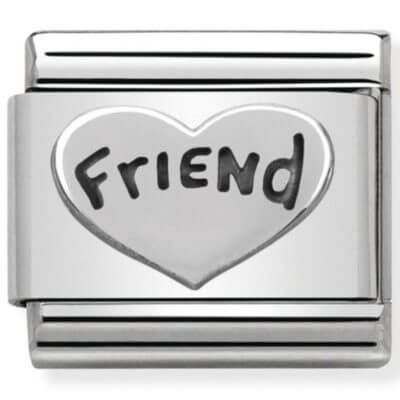 Nomination Silver Friend Heart