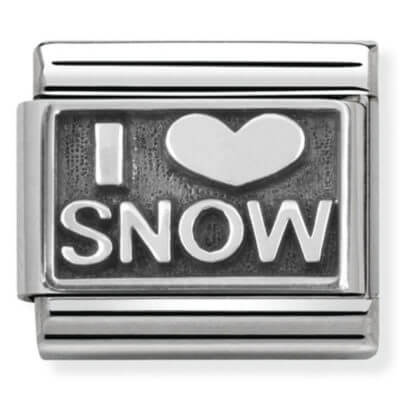 Nomination Silver I Love Snow