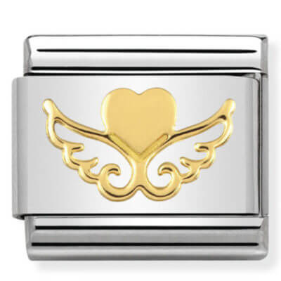 Nomination Gold Flying Heart