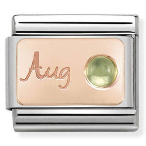 Nomination Rose Gold August - Peridot