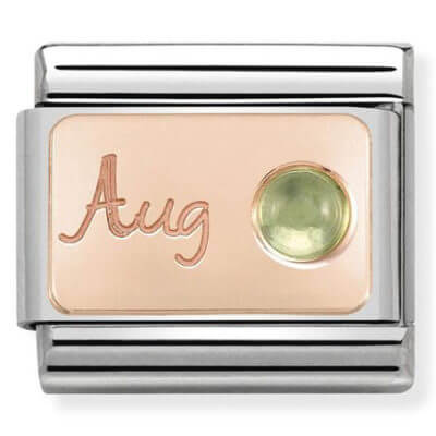 Nomination Rose Gold August - Peridot