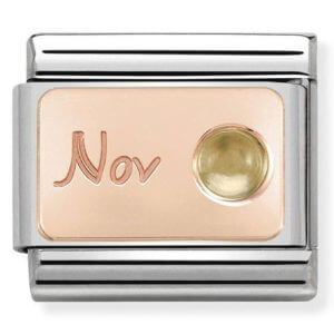 Nomination Rose Gold November - Citrine