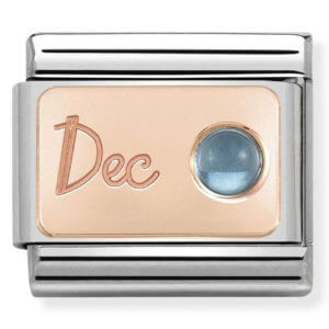 Nomination Rose Gold December - Light Blue Topaz