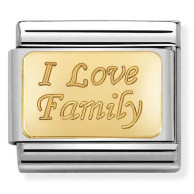 Nomination Gold I Love Family