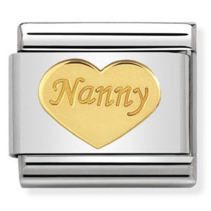 Nomination Gold Nanny Heart