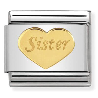 Nomination Gold Sister Heart