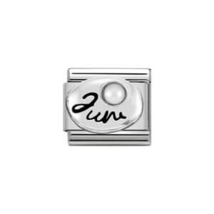 Nomination Silver February Amethyst Charm