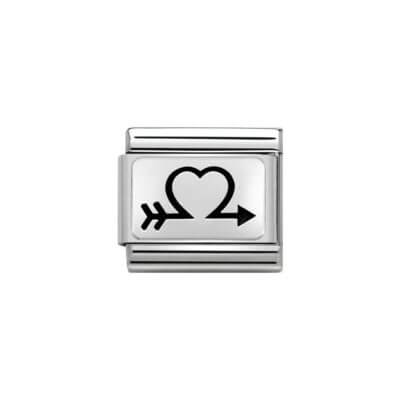 Nomination Silver Right Arrow Bestie Charm