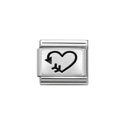 Nomination Silver Right Arrow Bestie Charm