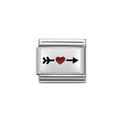 Nomination Silver Right Arrow Bestie Charm