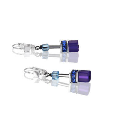 Couer De Lion Blue Purple Earrings