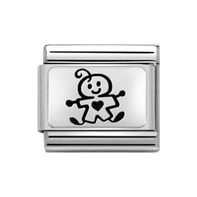 Nomination Silver Illustrated Baby Boy Charm