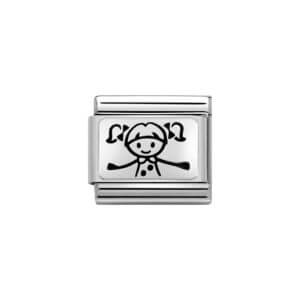 Nomination Silver Little Girl Charm