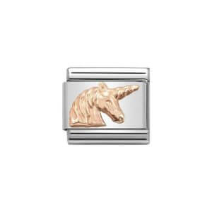 Rose gold Unicorn Nomination charm