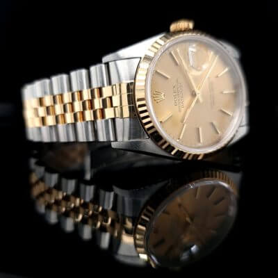 1993 Rolex – Bi Colour DateJust with Champagne Dial on a Jubilee bracelet - Box & papers