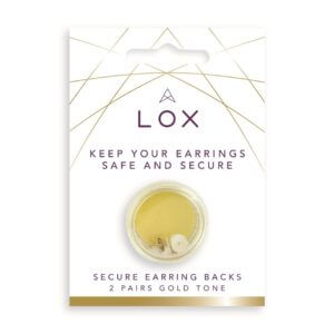 LOX Secure Earring Backs 2 Packs - Silver Colour