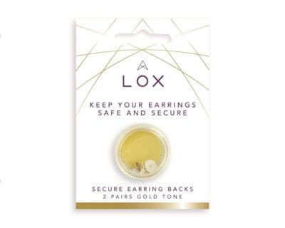 LOX Secure Earring Backs 2 Packs - Silver Colour