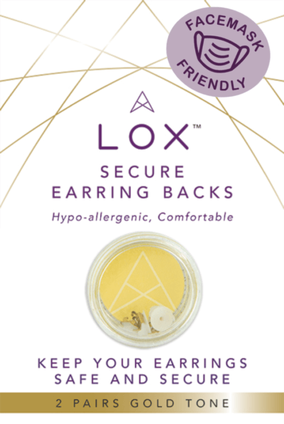 LOX Secure Earring Backs 2 Packs - Silver Colour