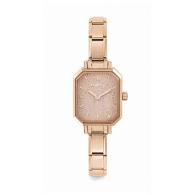Nomination Classic Rose Gold Plated Watch With Rose glitter Dial