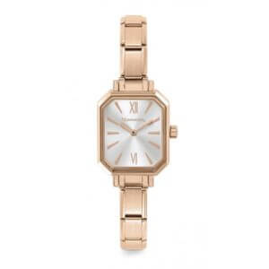 Nomination Classic Rose Gold Plated Watch With Silver Dial