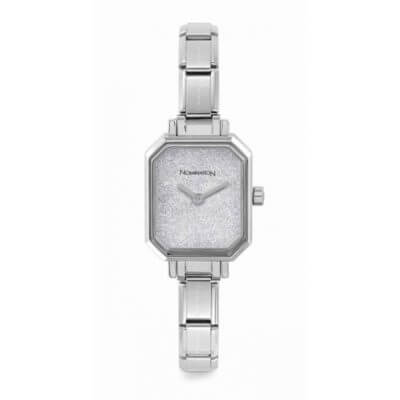Nomination Classic Stainless Steel Watch With Silver Glitter Dial