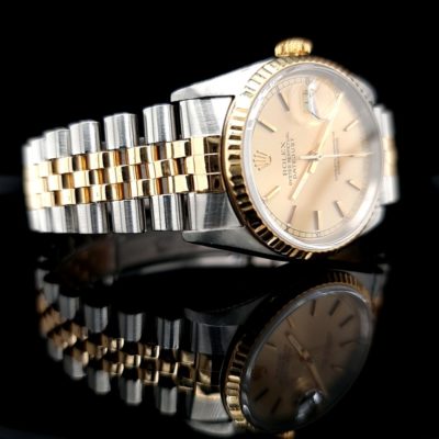 RESERVED - JORDAN - 1990 Rolex – Bi Colour DateJust with Champagne Dial on a Jubilee bracelet – No Box or Papers