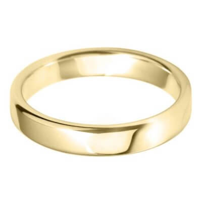 9ct Yellow Gold 4mm Classic Court Wedding Band