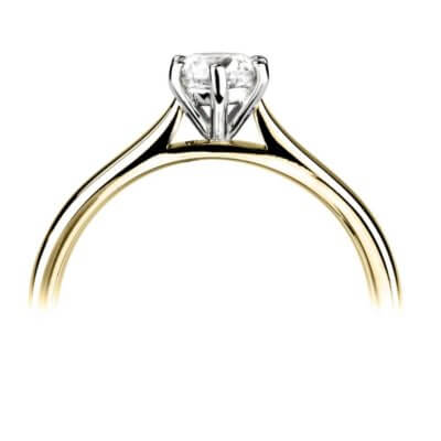 Darling - 18ct Yellow Gold Diamond engagement ring  with 1.00ct Round Brilliant cut Diamond Centre