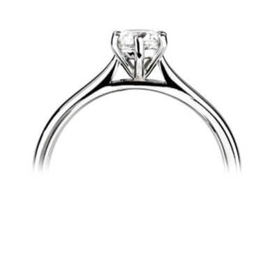 Darling - Platinum Diamond engagement ring  with 1.00ct Round Brilliant cut Diamond Centre