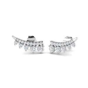 Pre-Owned Ear Climbers style Diamond Earrings 0.46ct